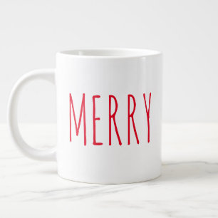 Grande Tasse "Joyeux" Simple Farmhouse moderne