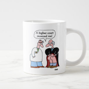 Grande Tasse Juge amusant et avocat du dessin et du message