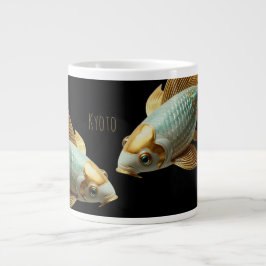Grande Tasse Jumbo Espresso/Porcelain Koi/Mug de spécialités