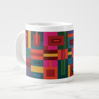 Grande Tasse Jumbo Log Cabine Quilt Motif