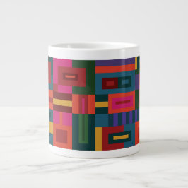 Grande Tasse Jumbo Log Cabine Quilt Motif
