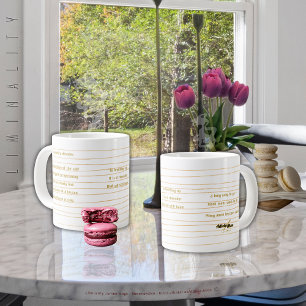 Grande Tasse Jumbo Mug à la limite par la poète Adiela Akoo