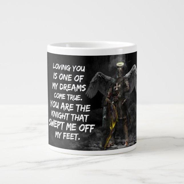 Grande Tasse Jumbo Mug Avec Une Citation Amoureuse Pour Lui (Devant)