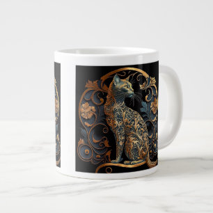 Grande Tasse Jumbo Mug Chat Art Nouveau