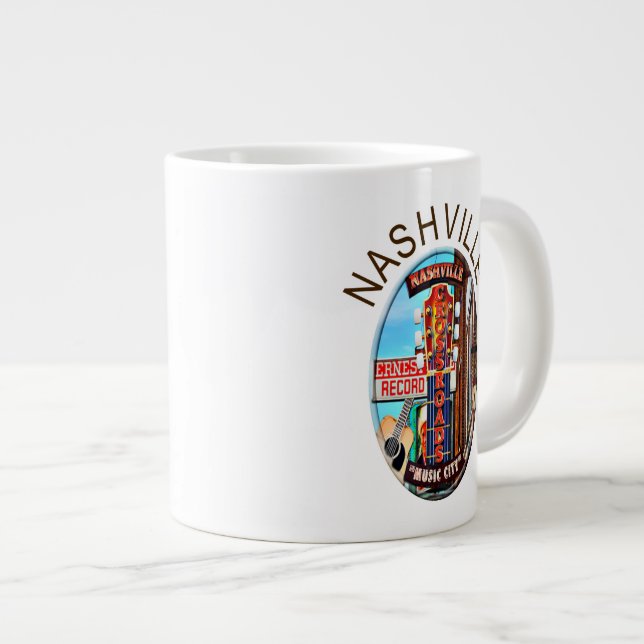 Grande Tasse Jumbo Mug de Nashville Broadway (Devant droit)