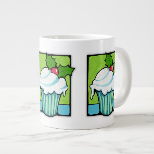 Grande Tasse Jumbo Mug de Noël Holly Cupcake