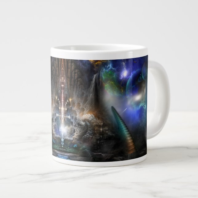 Grande Tasse Jumbo Mug du portail d'archives (Devant droit)