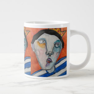 Grande Tasse Jumbo Mug - Enveloppé en bleu