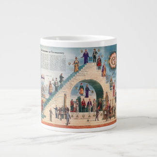 Grande Tasse Jumbo Mug - La structure de la franc-maçonnerie