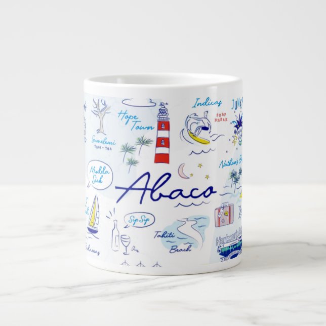 Grande Tasse Jumbo Mug : "La ville de l'espoir d'ABC" (Devant)
