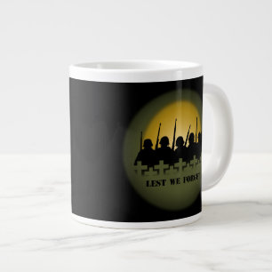 Grande Tasse Jumbo Mug Militaire Hommage Mug Peur d'oublier les