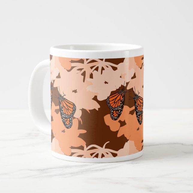 Grande Tasse Jumbo Mug - Nourrir Monarch Butterfly (Devant gauche)
