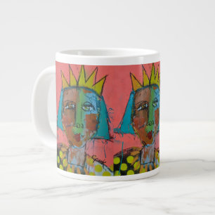 Grande Tasse Jumbo Mug - Peinture à vaporiser et couronne