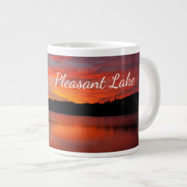 Grande Tasse Jumbo Pleasant Lake Sunset Photo Mug