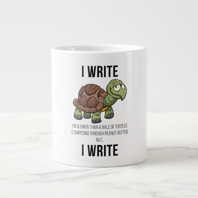 Grande Tasse Jumbo Word Turtle Coffee Mug (Devant)