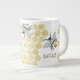 Grande Tasse Jumbo Zen Doodle Bee Mug