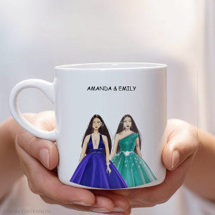 Grande Tasse jumelle, jumelle,