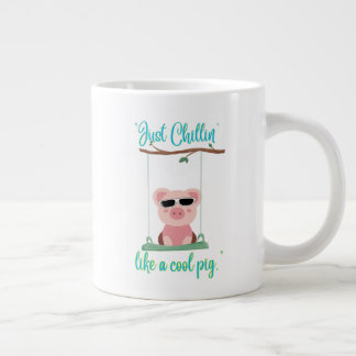 Grande Tasse juste en train de se détendre - citation de cochon