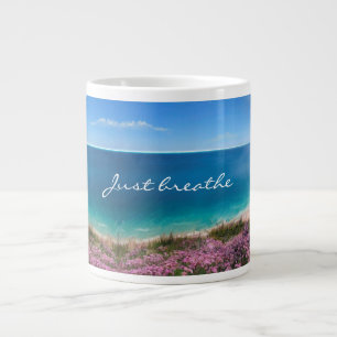Grande Tasse Juste respirer, extraordinaire tableau vue mer