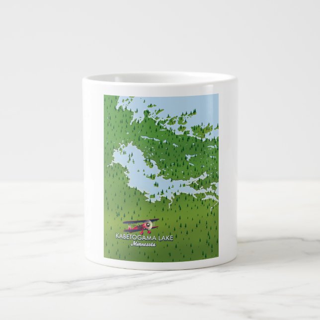 Grande Tasse Kabetogama lake, Minnesota, USA Plan du voyage. (Devant)