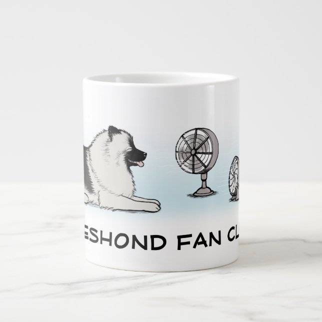 Grande Tasse Keeshond Fan Club - Cute Keesie Cartoon Chien (Devant)