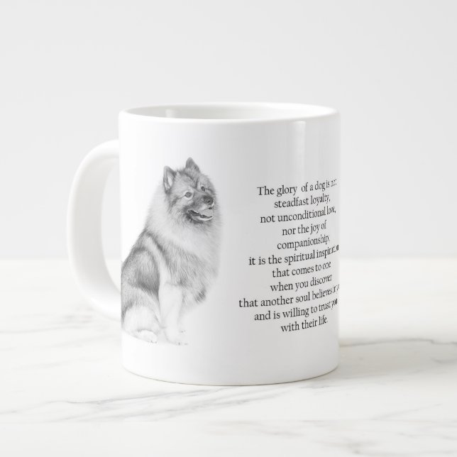 Grande Tasse Keeshond Mug (Devant gauche)