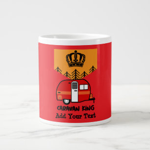 Grande Tasse King of the Camper - Drôle Camping RV Coffee Mu