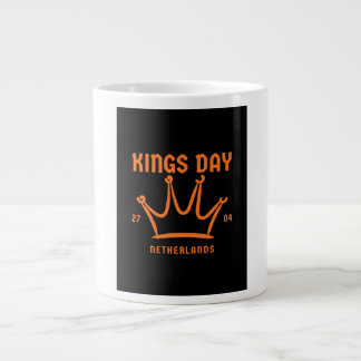 Grande Tasse Kings Day 2026 Netherlands orange crown mug