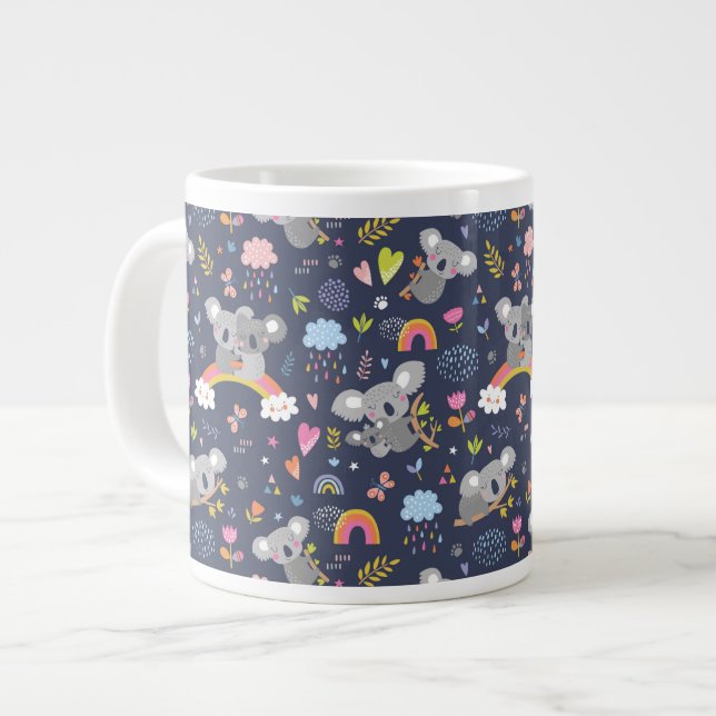 Grande Tasse Koala Rainbow Love Motif (Devant gauche)