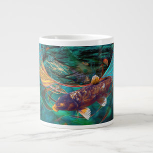 Grande Tasse Koi Fish NAGER EN PAIX #2