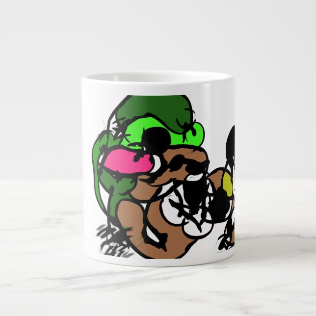 Grande Tasse La chèvre est amusante (Devant)