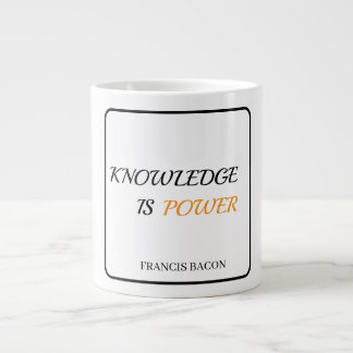Grande Tasse La Connaissance Est La Bacon D'Alimentation Minima