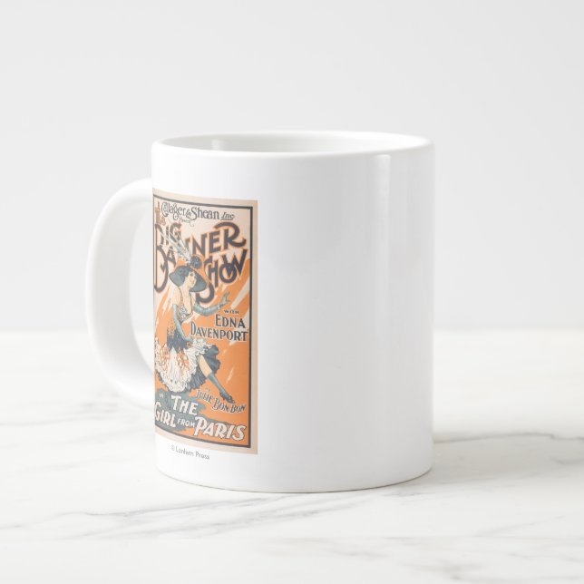 Grande Tasse La Grande Bannière "La fille de Paris" (Devant gauche)