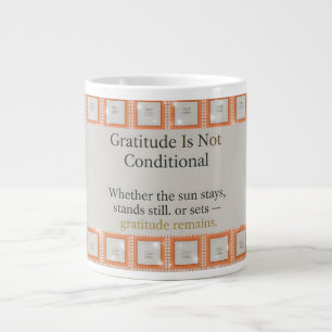 Grande Tasse La gratitude demeure : Belle journée, meilleure nu