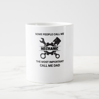 Grande Tasse La Mug de papa mécanicien - Célébrer le double rôl