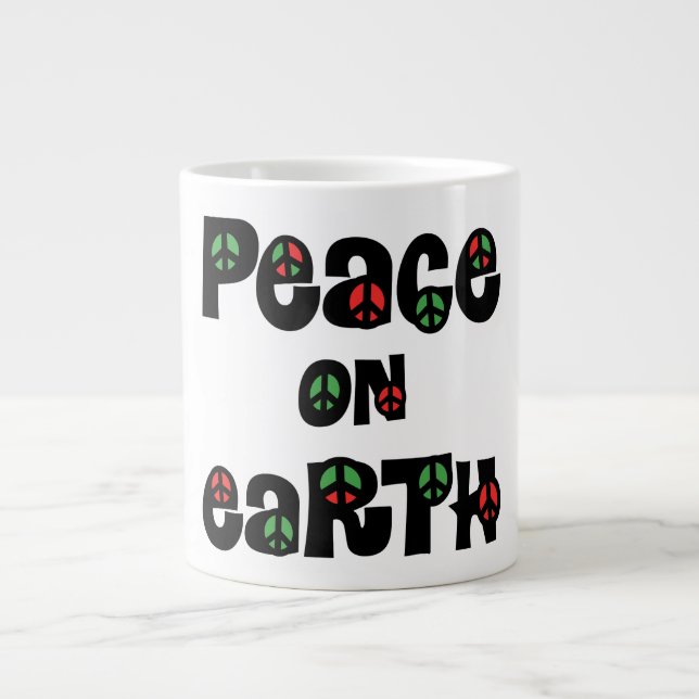 Grande Tasse La Paix sur Terre Noël (Devant)