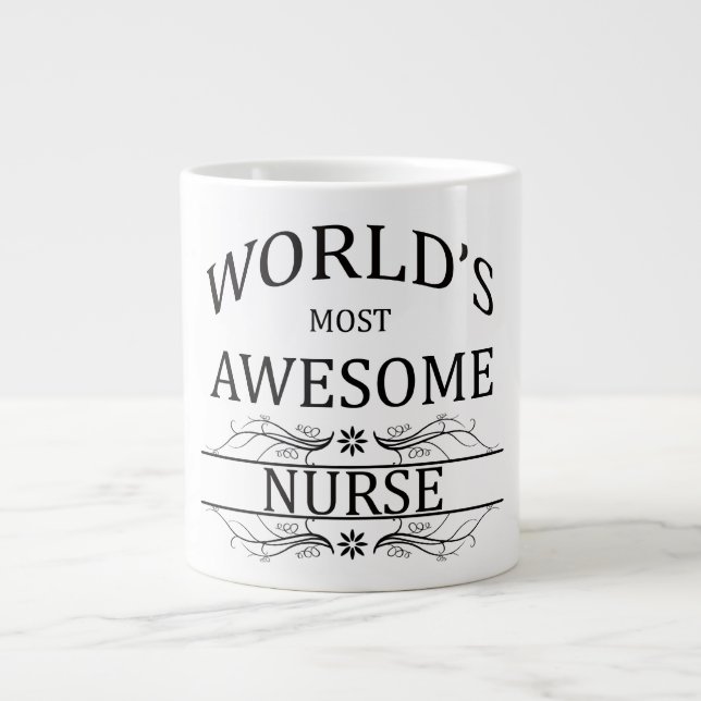 Grande Tasse La plus belle infirmière du monde (Devant)