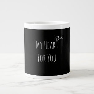Grande Tasse La Saint-Valentin, mon cœur bat pour toi 