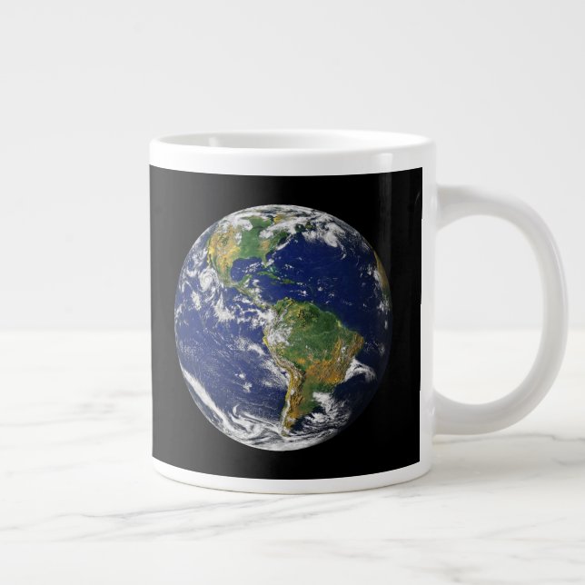 Grande Tasse LA TERRE DE L'ESPACE Personnalisé Mug Géant 20oz (Droite)