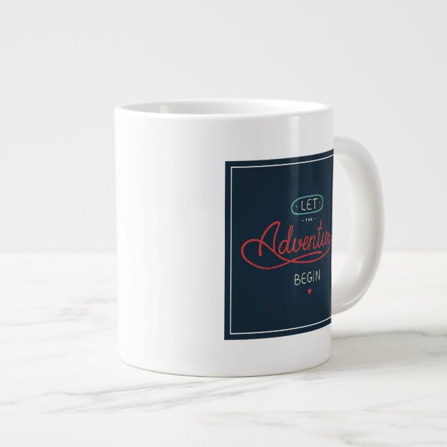 Grande Tasse Laissons Commencer L'Aventure (Devant droit)