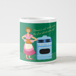 Grande Tasse L'Alarme D'Incendie Signifie Temps De Souper