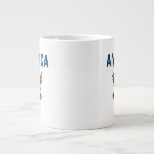 Grande Tasse L'Amérique 250 Ans Terre Patriotique de la Liber