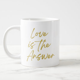 Grande Tasse L'amour est la réponse 20 oz Jumbo Mug