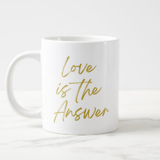 Grande Tasse L'amour est la réponse 20 oz Jumbo Mug