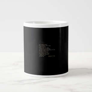 Grande Tasse L'amour est patient, design inspirant simple