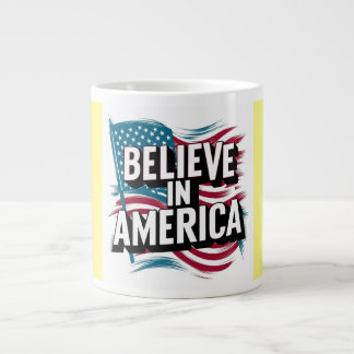 Grande Tasse "L'amour pour la Mug patriotique des USA"