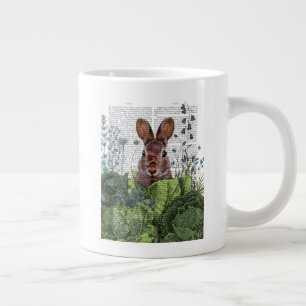 Grande Tasse Lapin dans un patch de choux