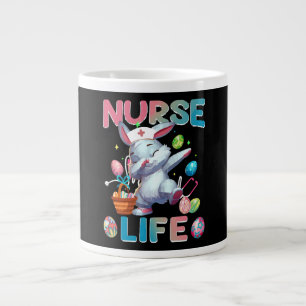 Grande Tasse Lapin de Pâques drôle de la vie d'infirmière Dabbi