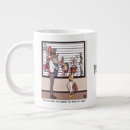 Grande Tasse Lapins Dans Une Bouge Spéciale De Lignée