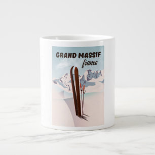 Grande Tasse L'art de l'affiche du Grand Massif de France.